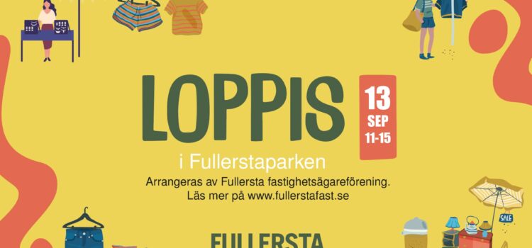 Loppis i Fullerstaparken 13:e september